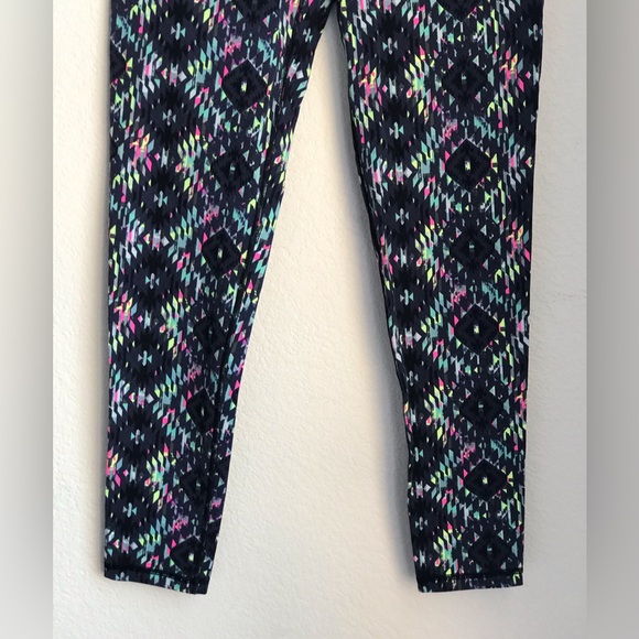 Victoria's Secret VSX Sport Psychedelic Print Neon Accents sz Medium Pants Yoga - Picture 6 of 16